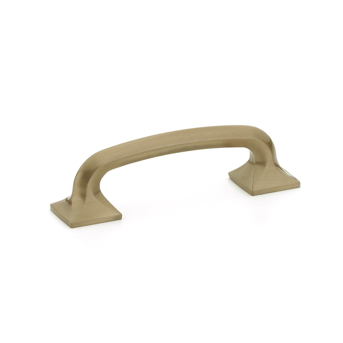Northport Pull with Square Bases in Brushed Bronze