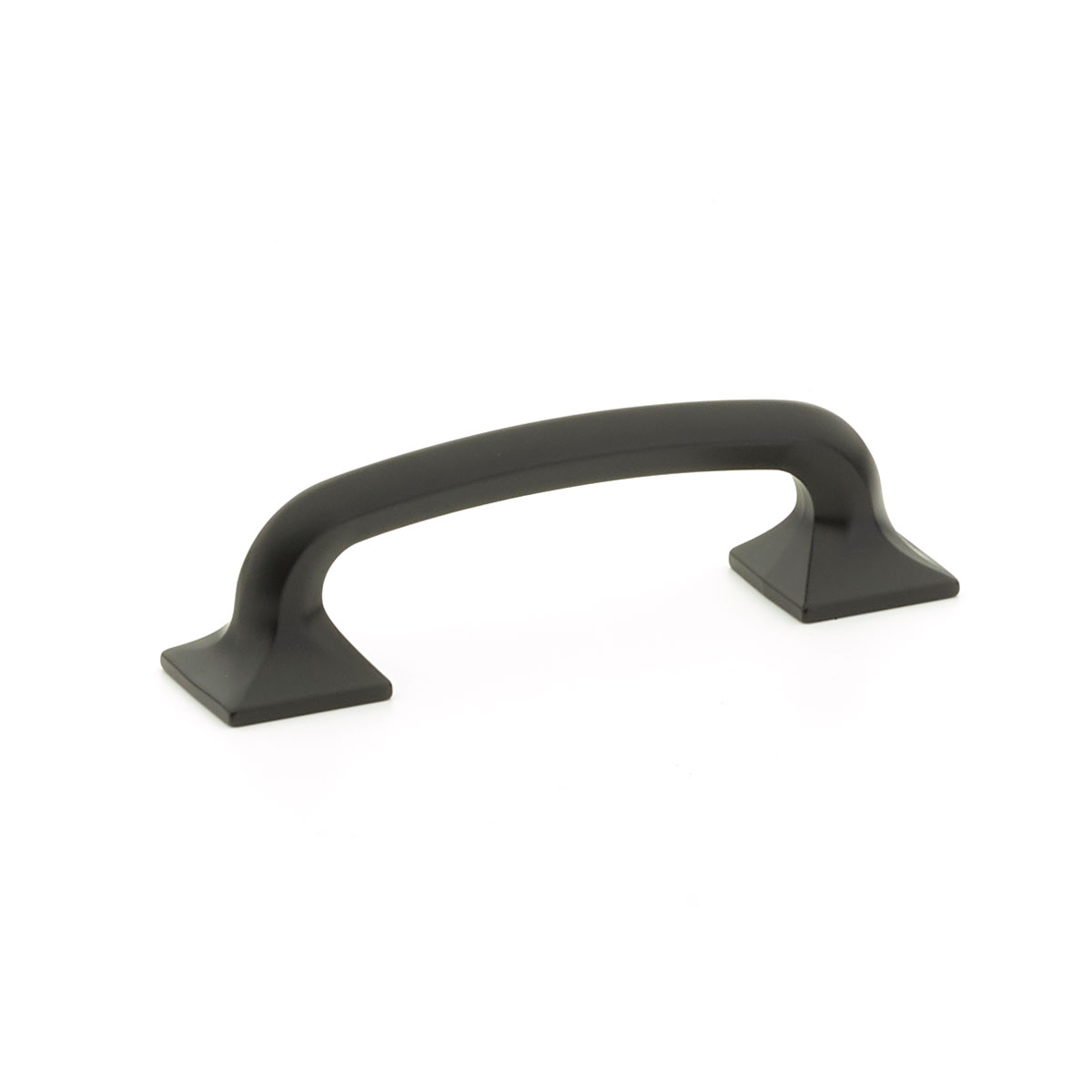 Northport Pull with Square Bases in Matte Black