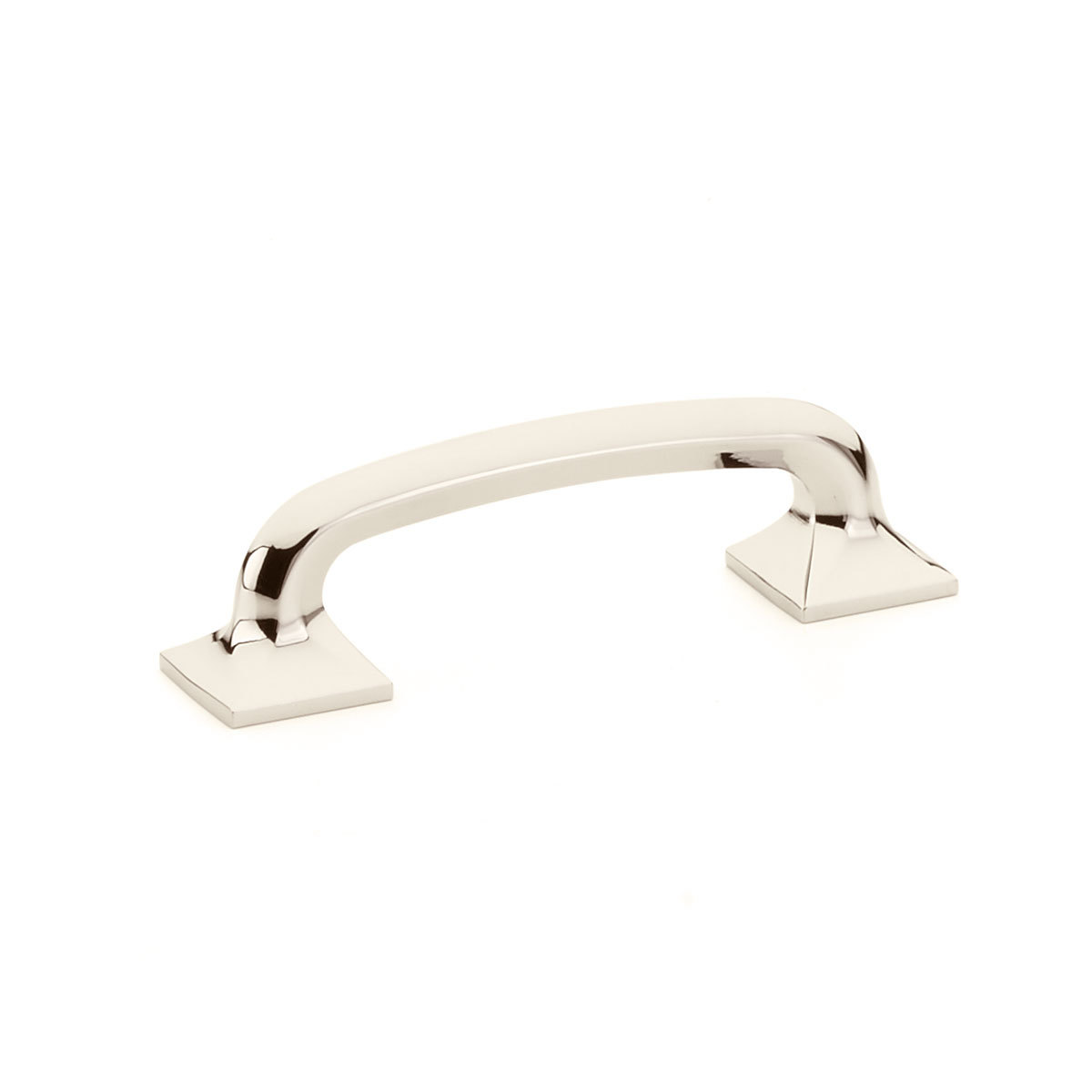 Northport Pull with Square Bases in Polished Nickel