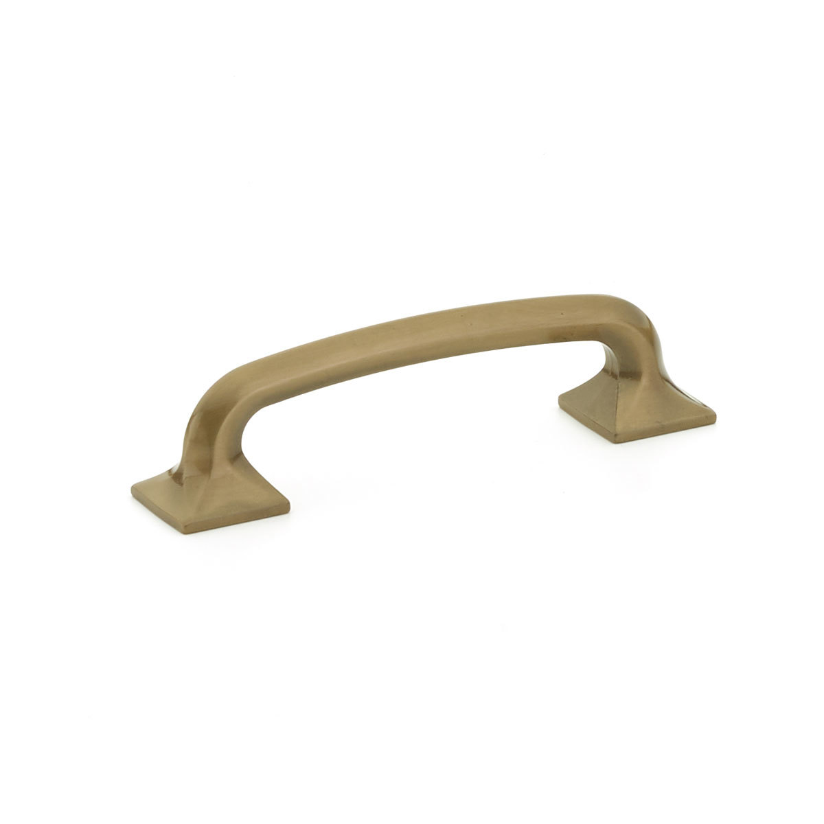 Northport Pull with Square Bases in Brushed Bronze