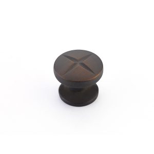 Northport Round Knob in Ancient Bronze
