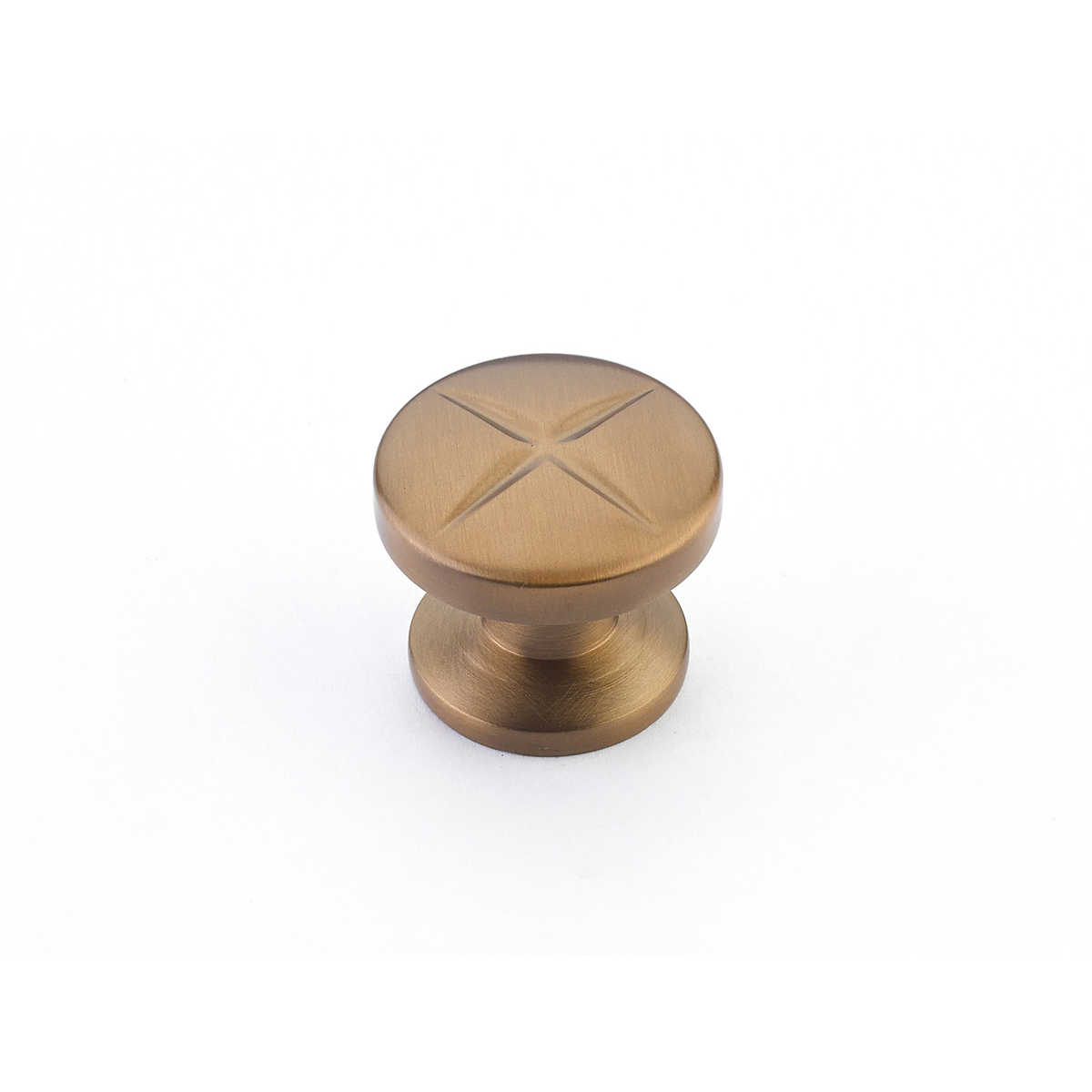 Northport Round Knob in Brushed Bronze