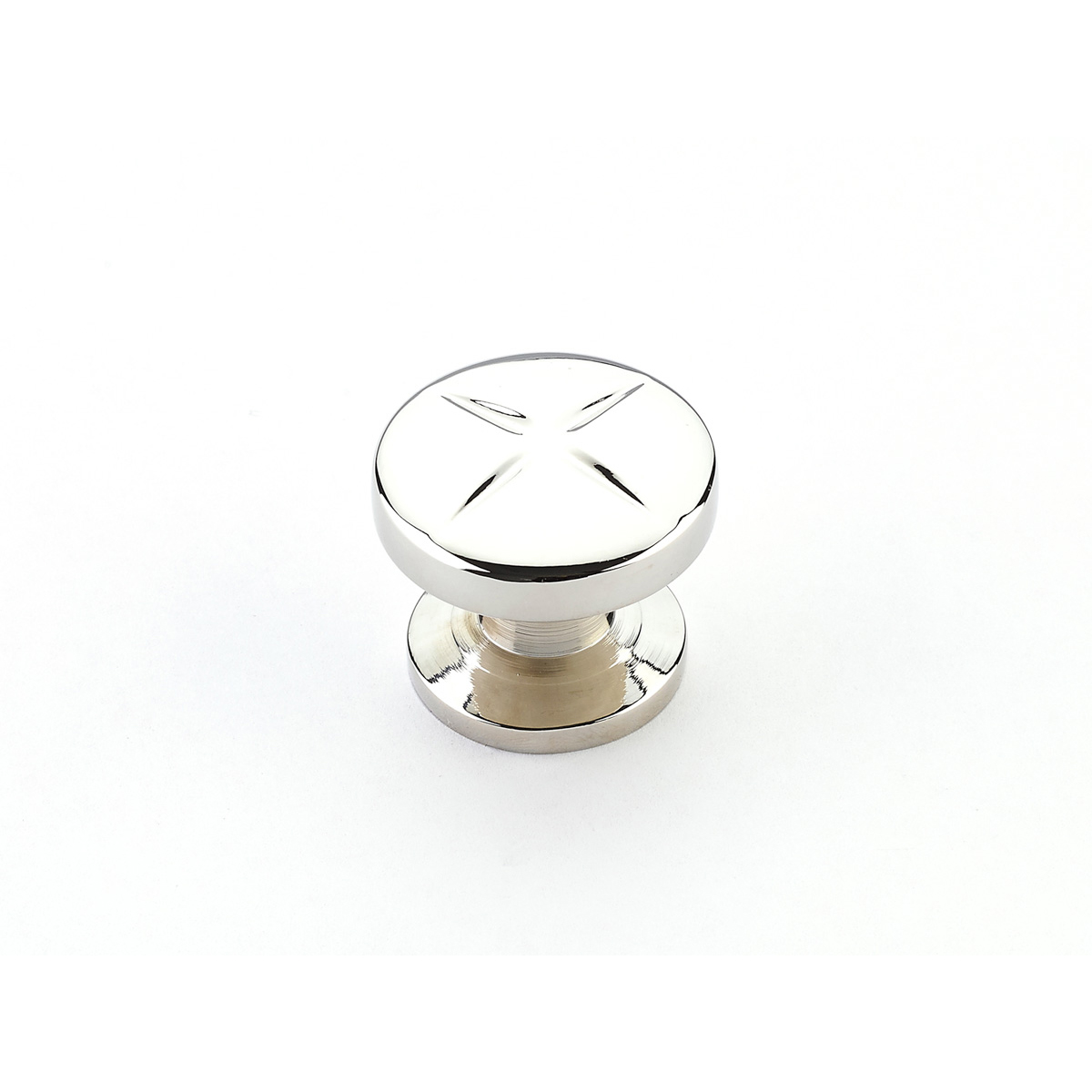 Northport Round Knob in Polished Nickel