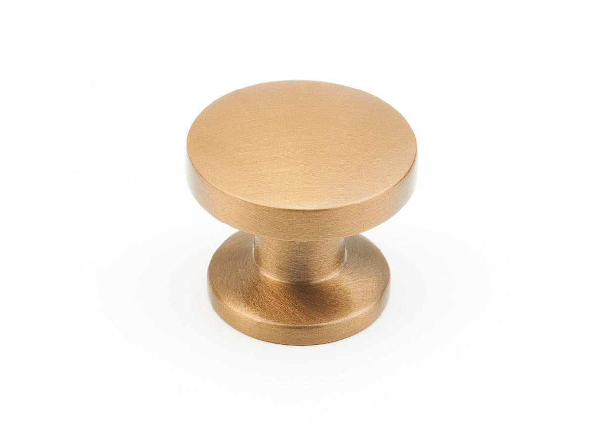 Northport Smooth Round Knob in Brushed Bronze