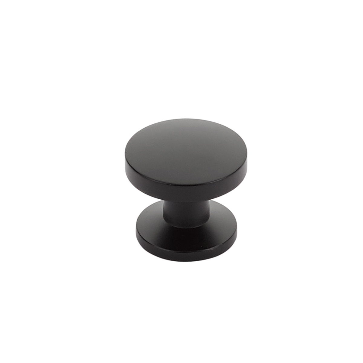 Northport Smooth Round Knob in Matte Black