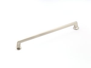 Northport Appliance Pull with Round Bases in Satin Nickel