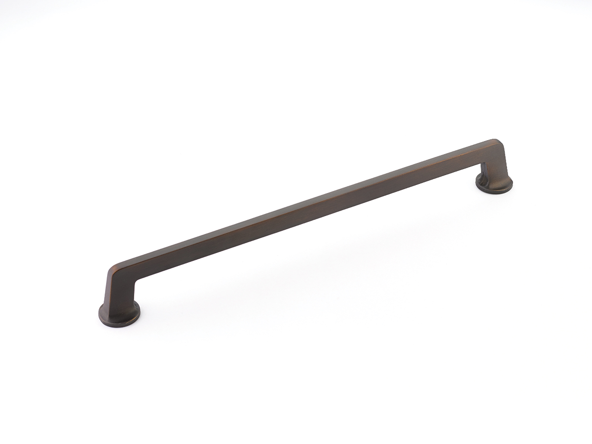 Northport Appliance Pull with Round Bases in Ancient Bronze