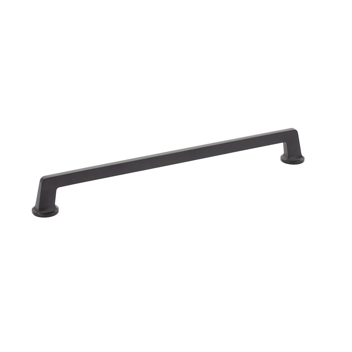 Northport Appliance Pull with Round Bases in Matte Black