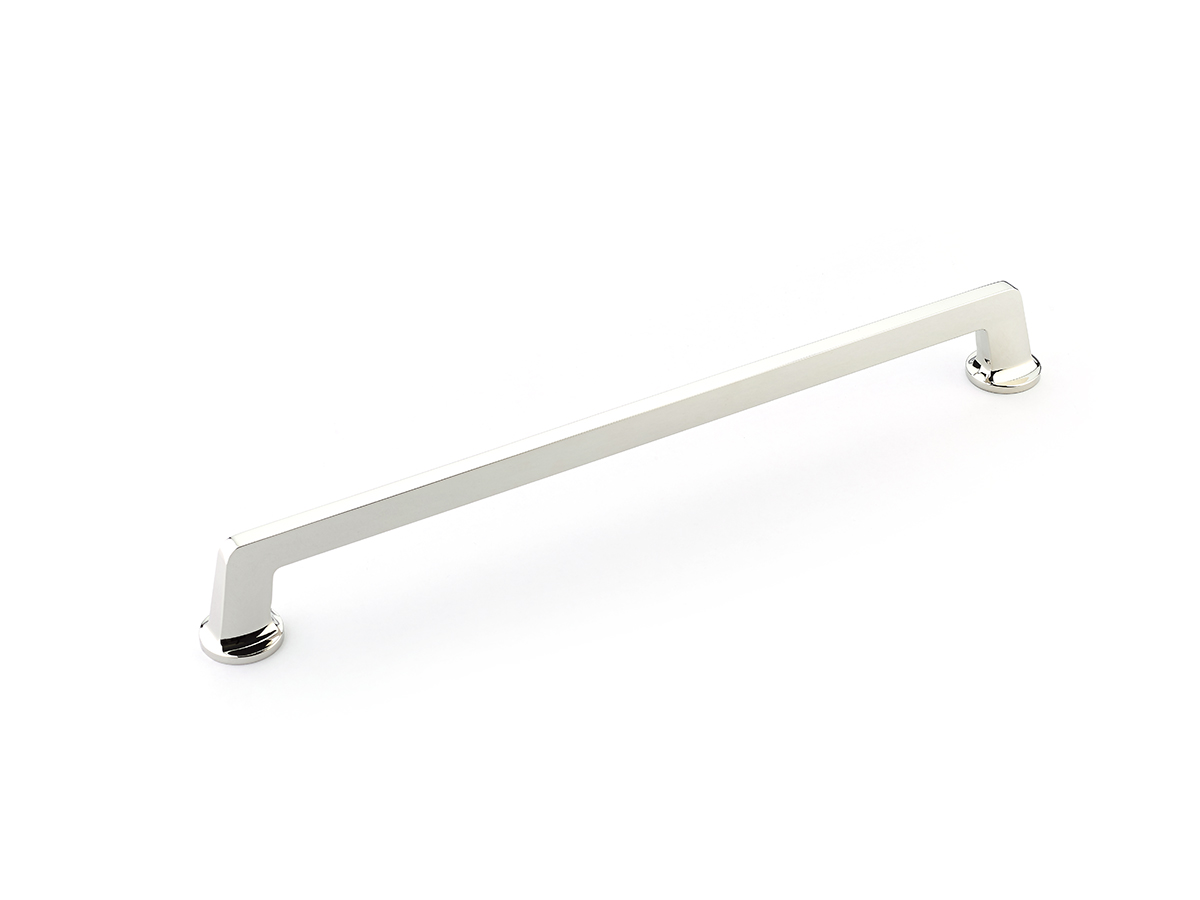 Northport Appliance Pull with Round Bases in Polished Nickel