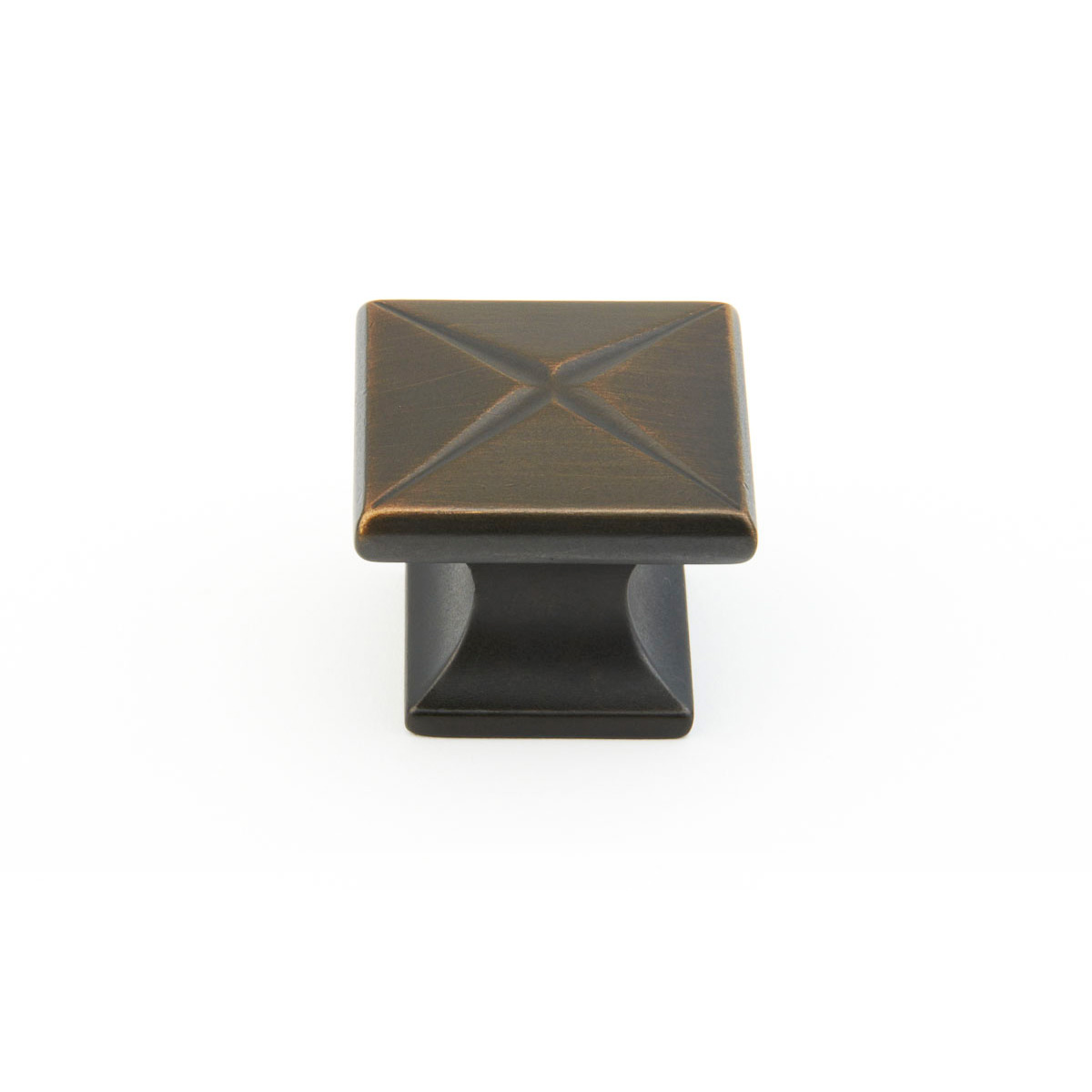 Northport Square Knob in Ancient Bronze