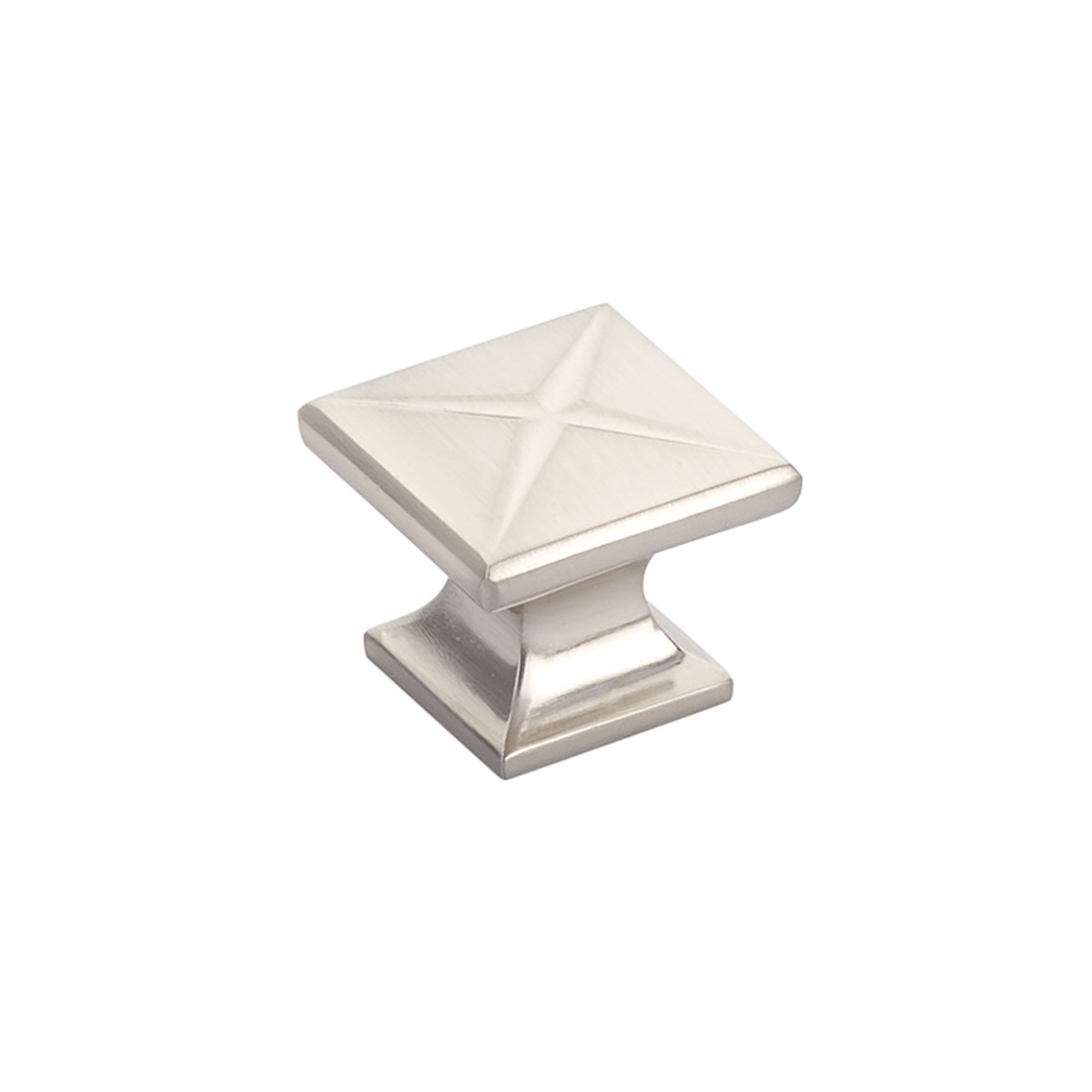 Northport Square Knob in Brushed Nickel