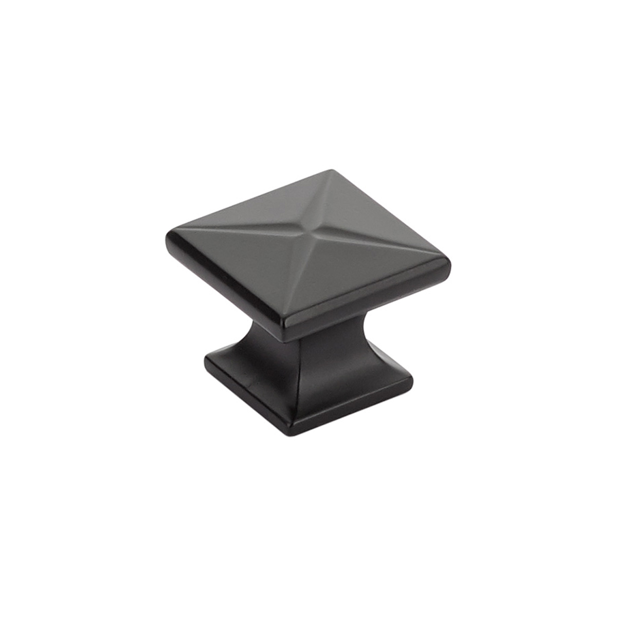 Northport Square Knob in Matte Black