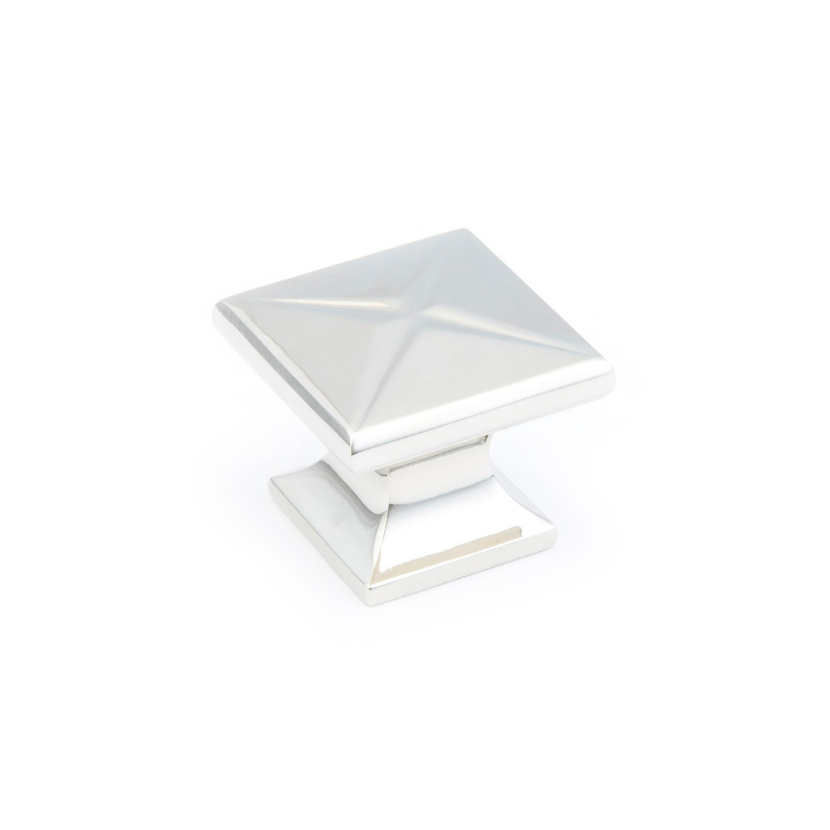 Northport Square Knob in Polished Nickel