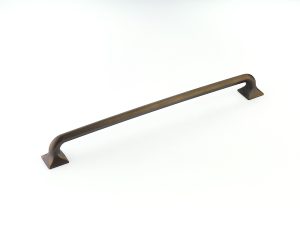 Northport Appliance Pull with Square Bases in Ancient Bronze
