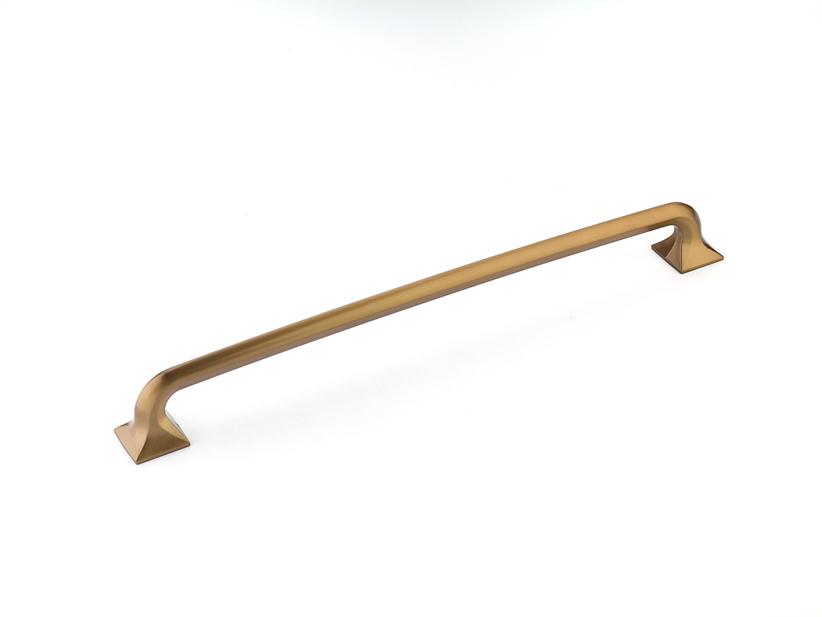 Northport Appliance Pull with Square Bases in Brushed Bronze