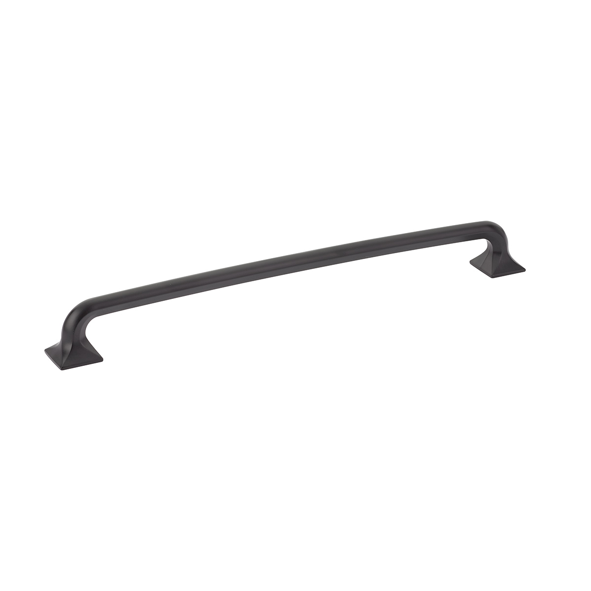 Northport Appliance Pull with Square Bases in Matte Black