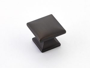 Northport Smooth Square Knob in Ancient Bronze
