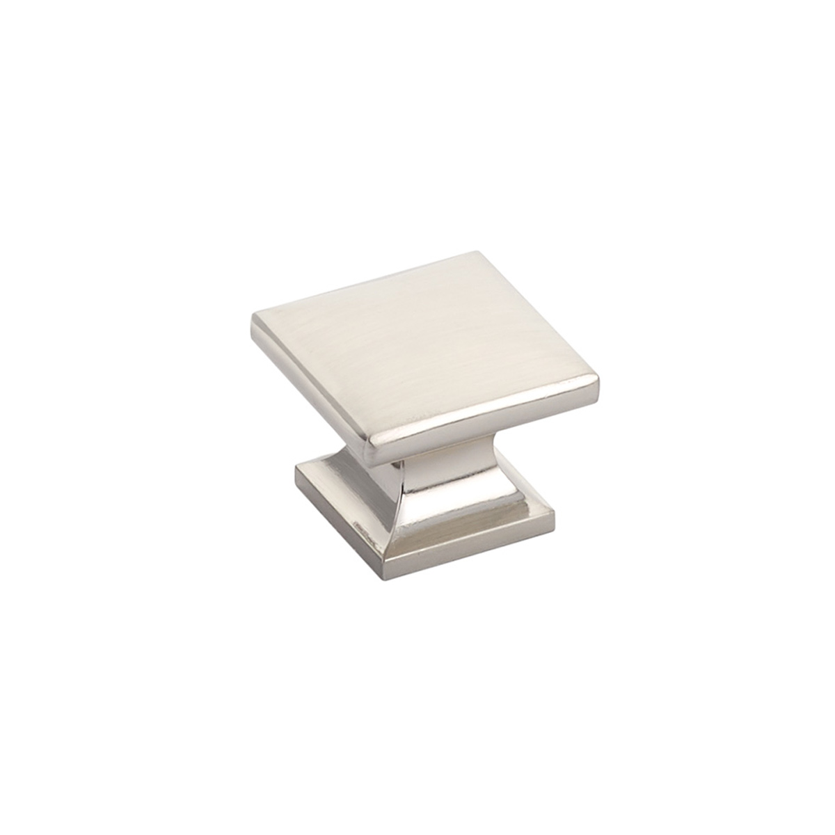 Northport Smooth Square Knob in Brushed Nickel