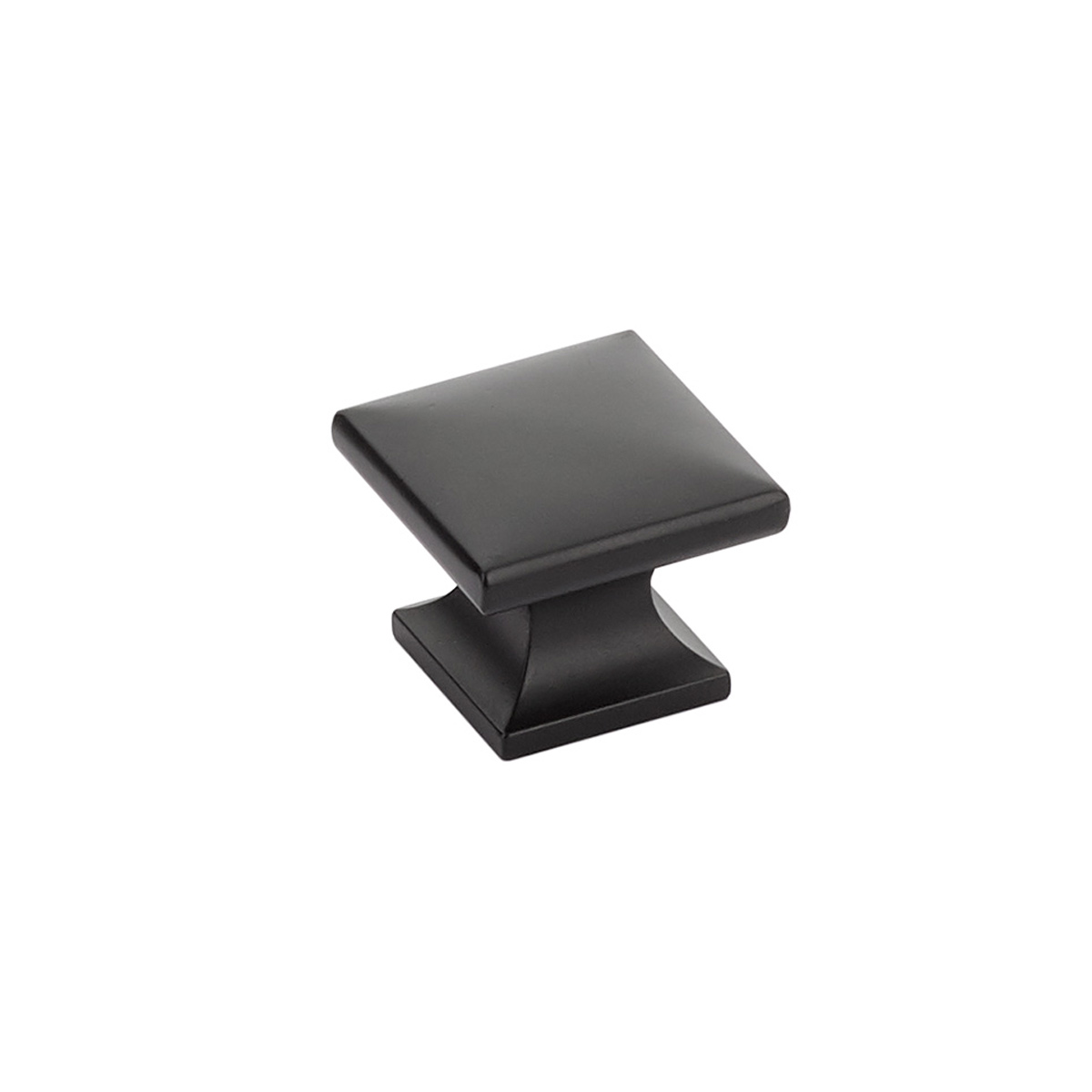 Northport Smooth Square Knob in Matte Black