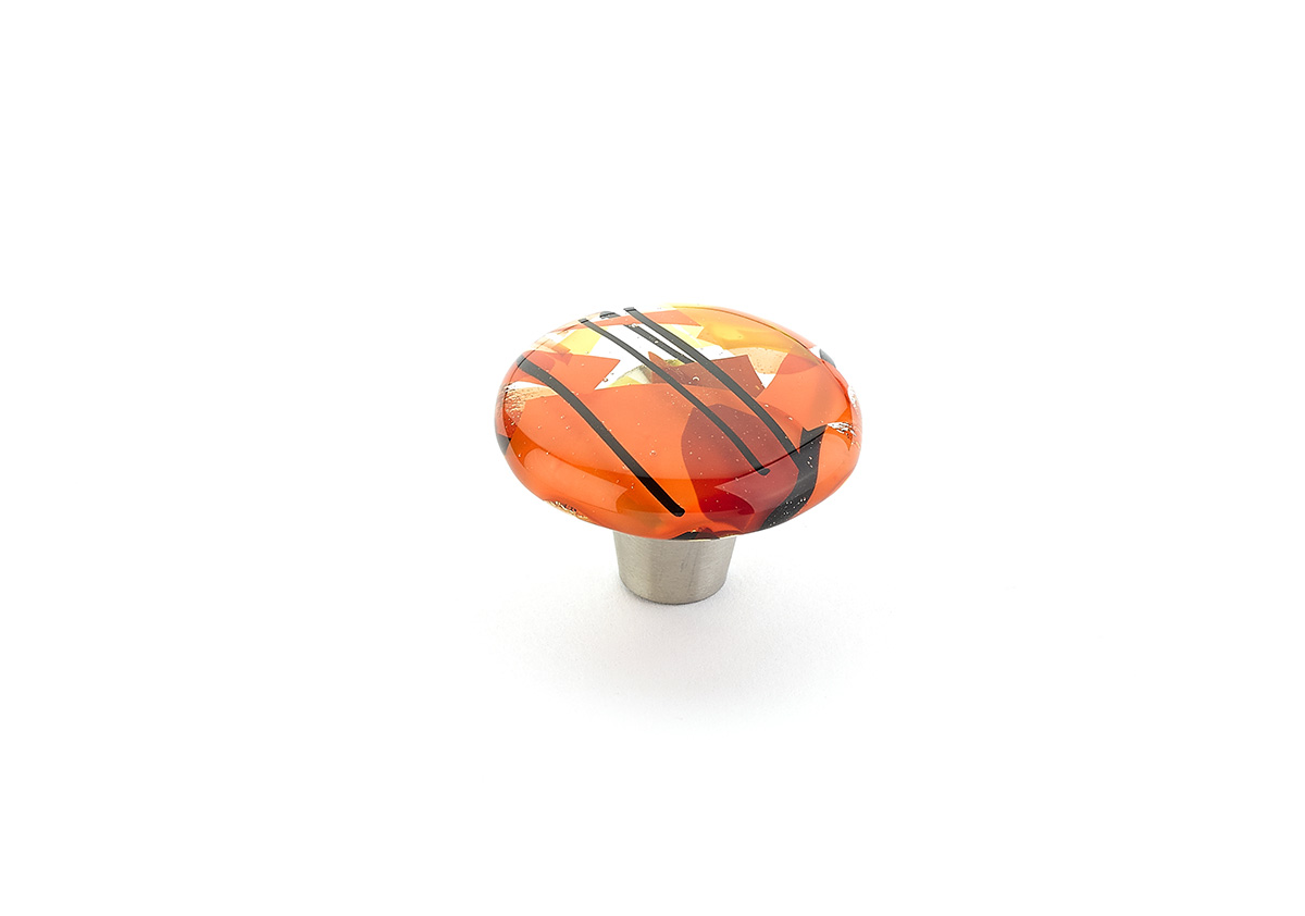 Ice Round Glass Knob