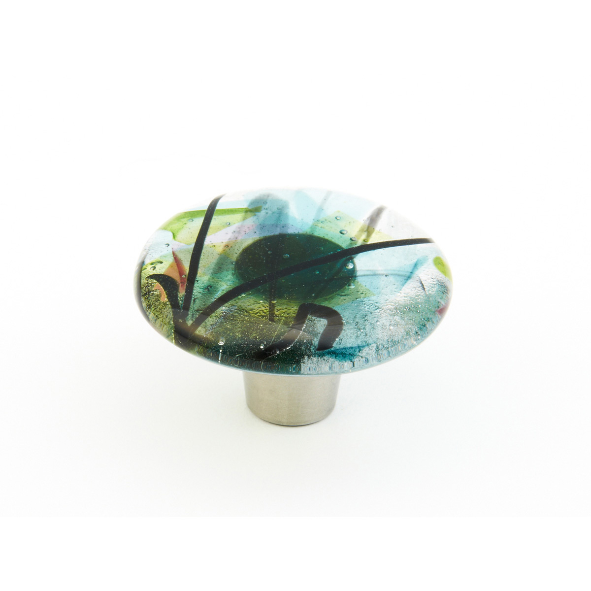 Ice Round Glass Knob