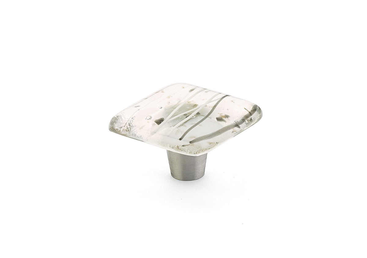 Ice Square Glass Knob