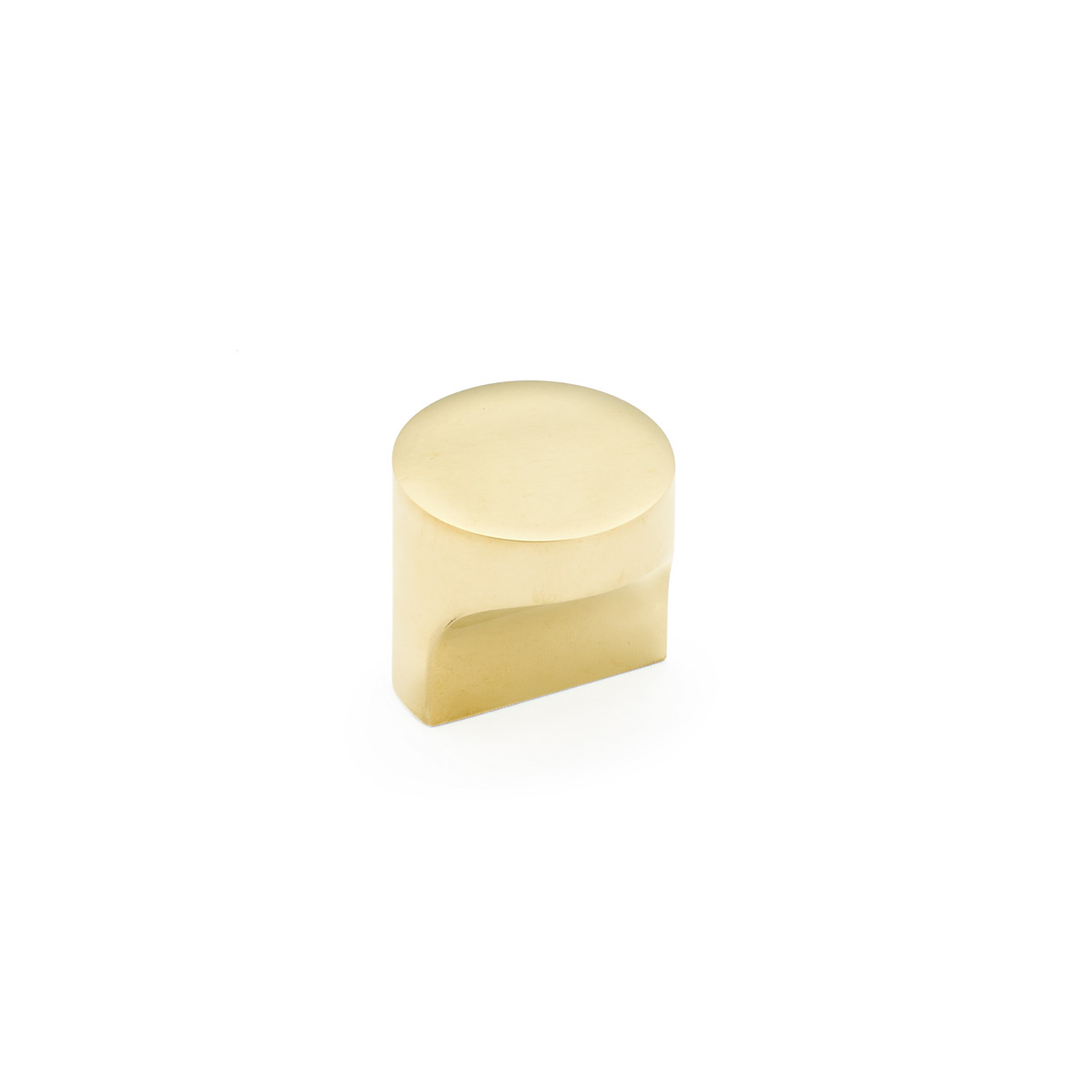Haniburton Round T-Knob in Unlacquered Brass