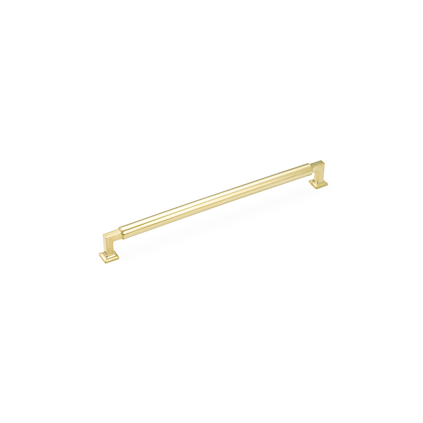 Haniburton Appliance Pull in Unlacquered Brass