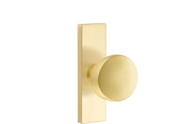 Stretto Laurent Knob in Satin Brass