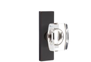 Stretto Windsor Glass Knob in Oil Rubbed Bronze