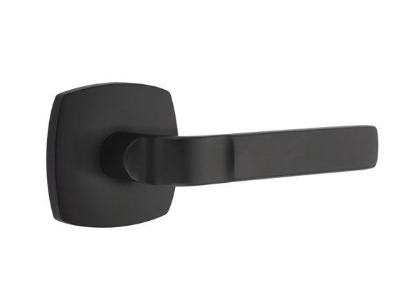 Modern Aston Lever in Flat Black