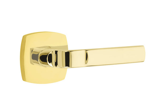 Modern Aston Lever in Unlacquered Brass