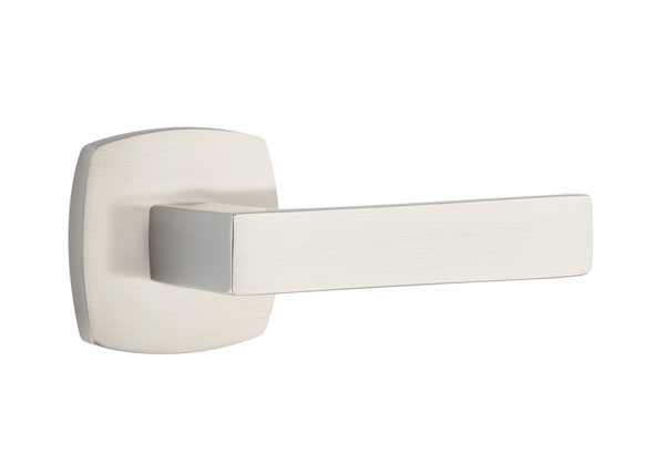 Modern Dumont Lever in Satin Nickel