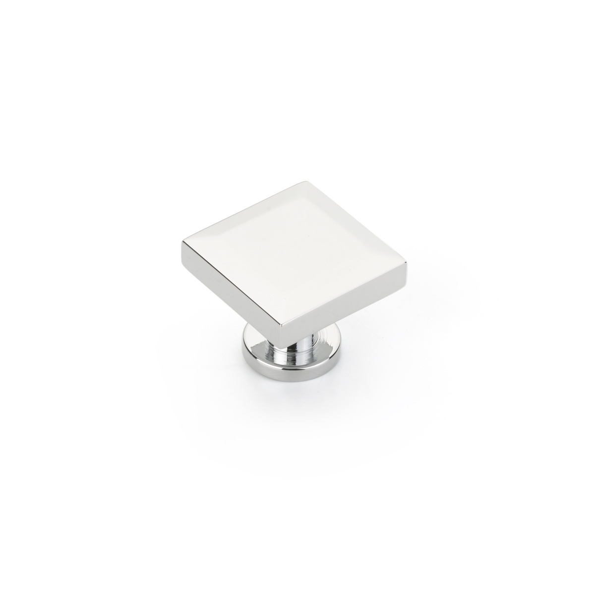 Heathrow Square Knob in Polished Chrome