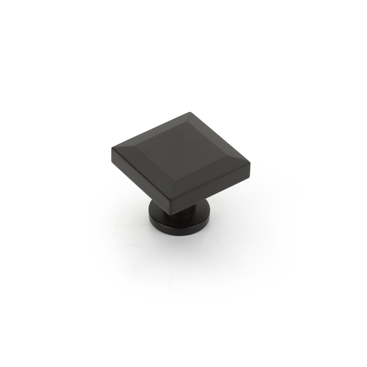 Heathrow Square Knob in Matte Black