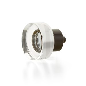 City Lights Round Disc Glass Knob