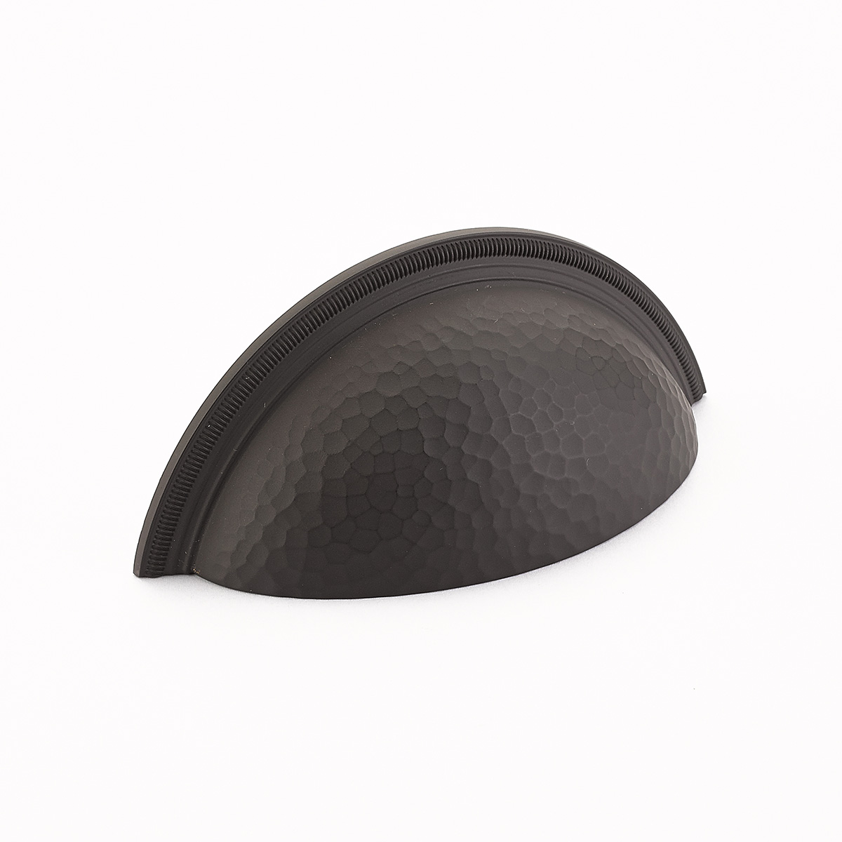 Atherton Cup Pull, Hammered, Knurled Edges