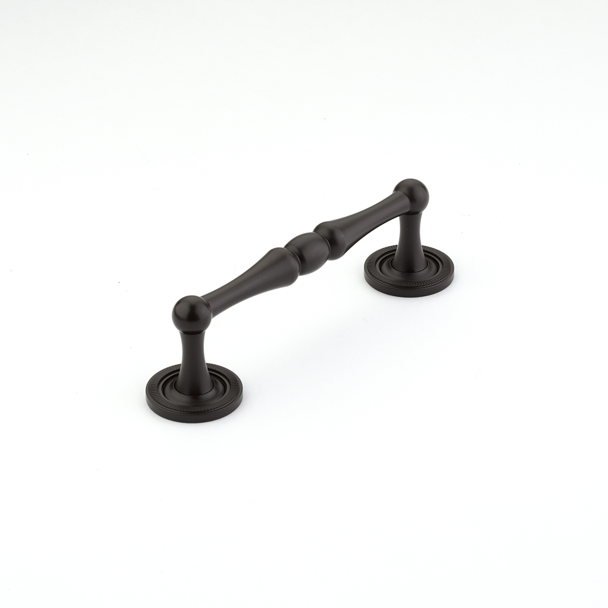 Atherton Pull with Knurled Footplate in Oil Rubbed Bronze