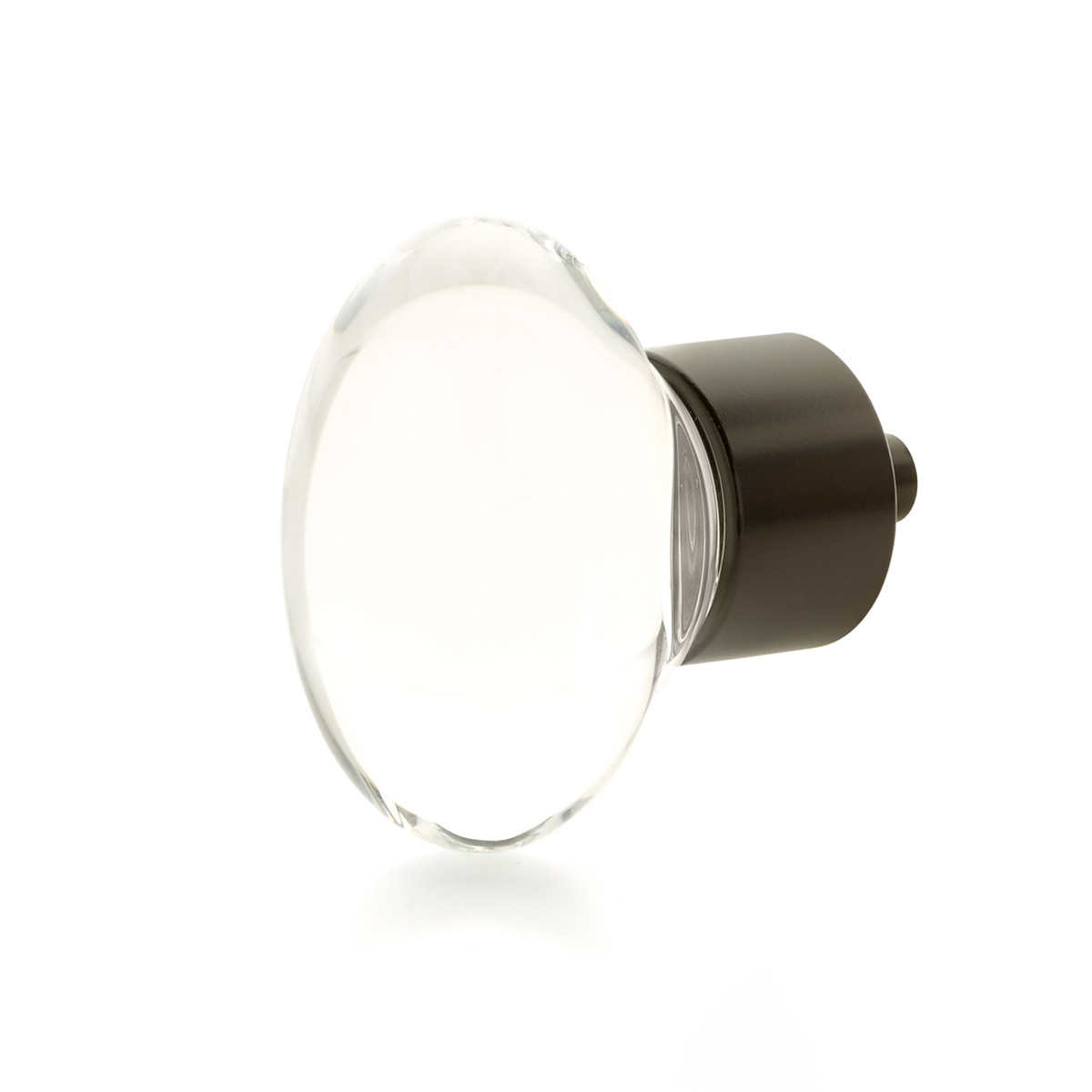 City Lights Oval Glass Knob in Oil Rubbed Bronze