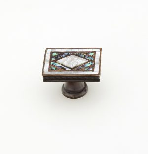 Avalon Bay Rectangle Knob White Mother of Pearl