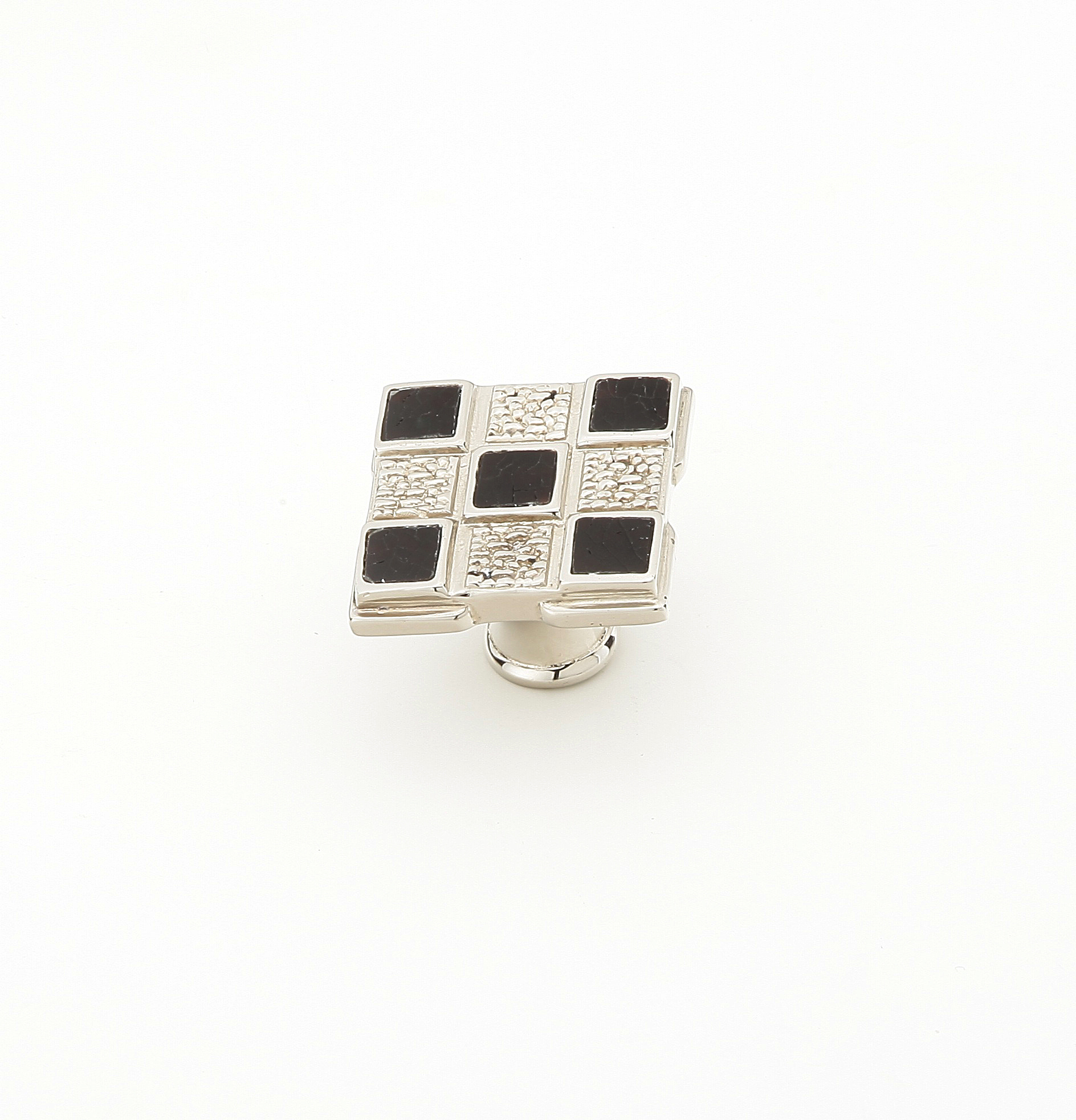 Avalon Bay Square Knob Black Mother of Pearl