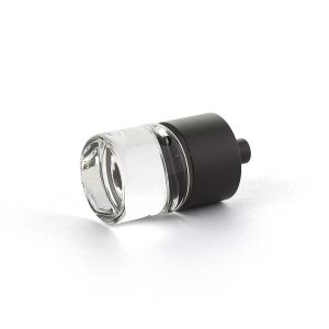 City Lights Cylinder Glass Knob in Oil Rubbed Bronze