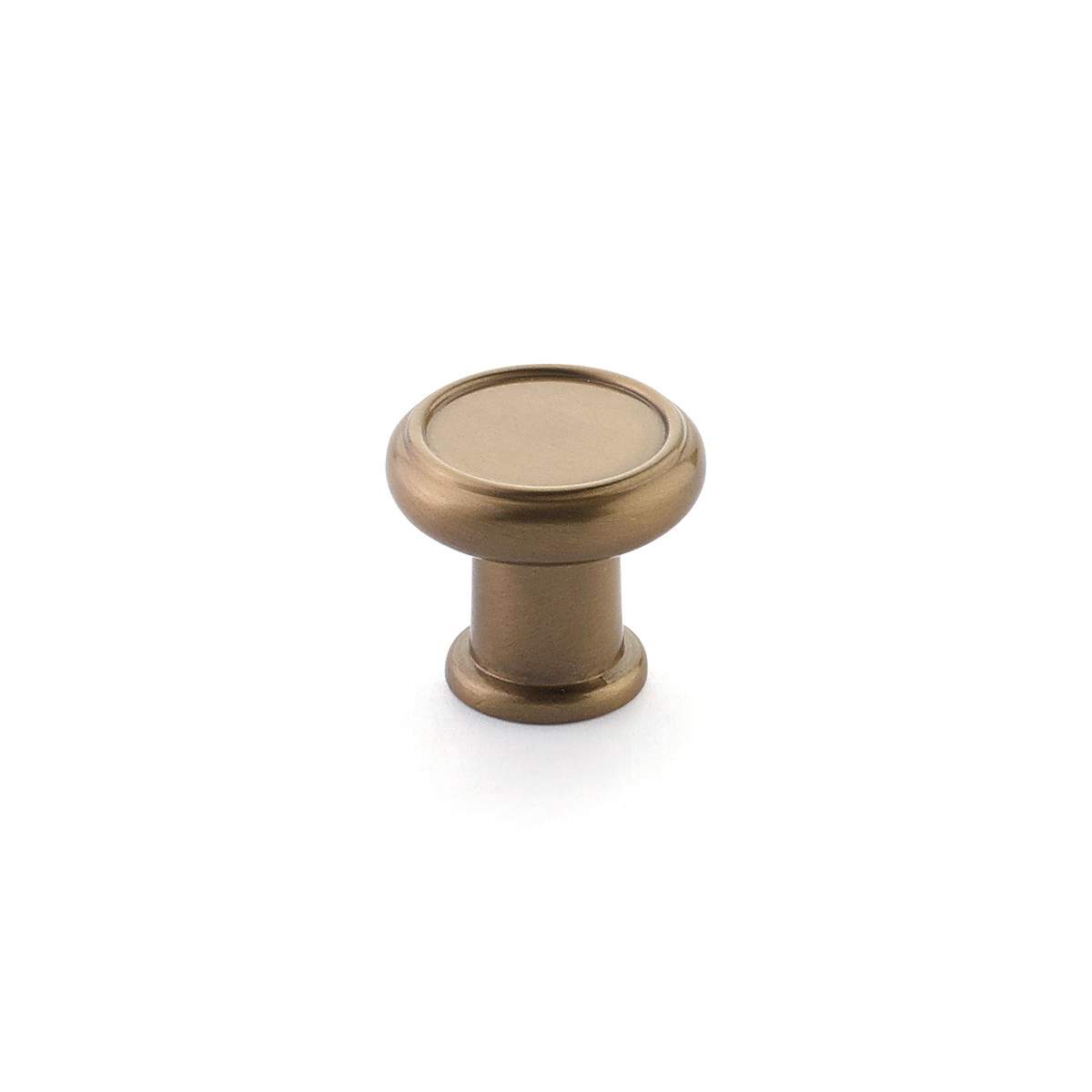 Steamworks Round Knob in Brushed Bronze