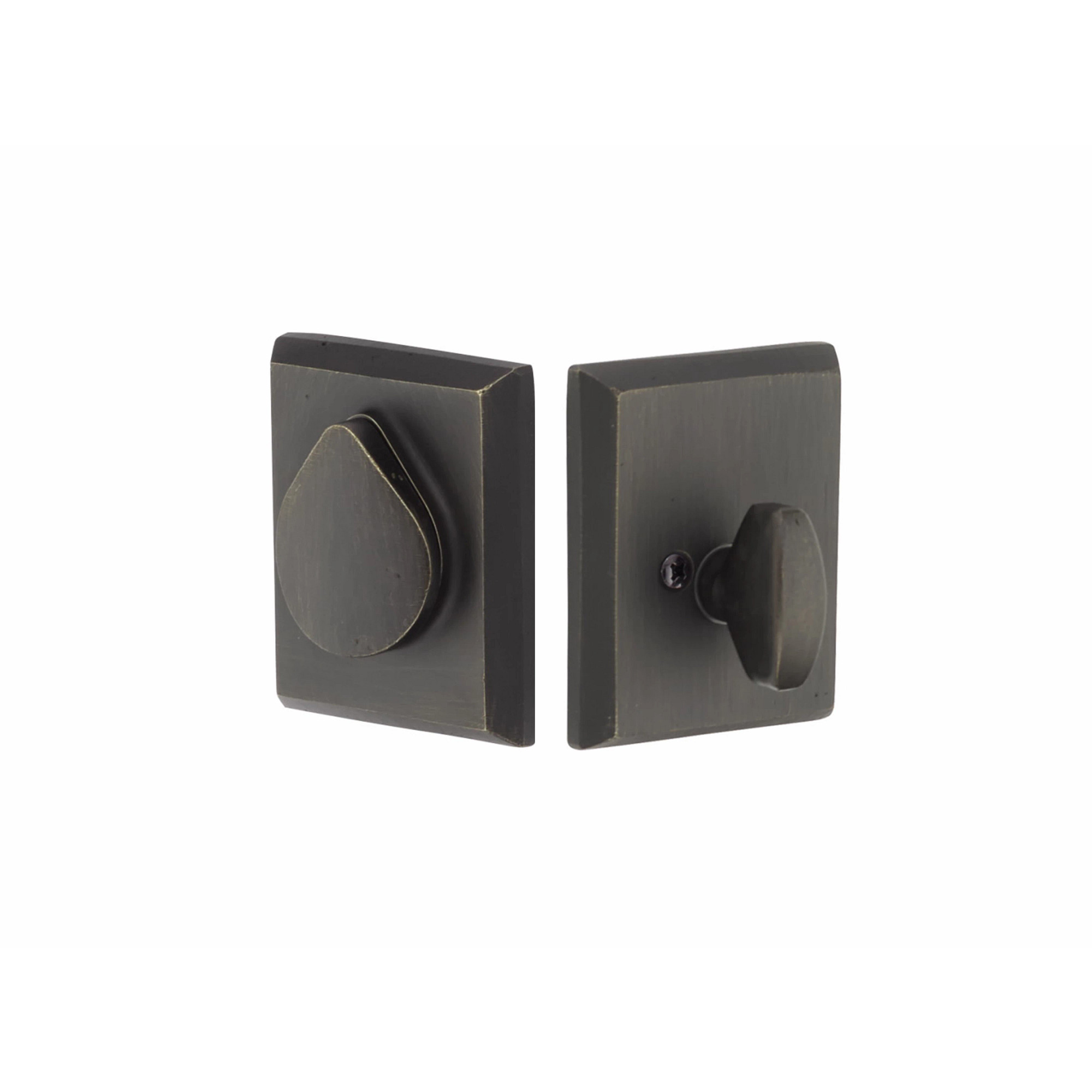 Bronze Rustic Modern Rectangular - Double
