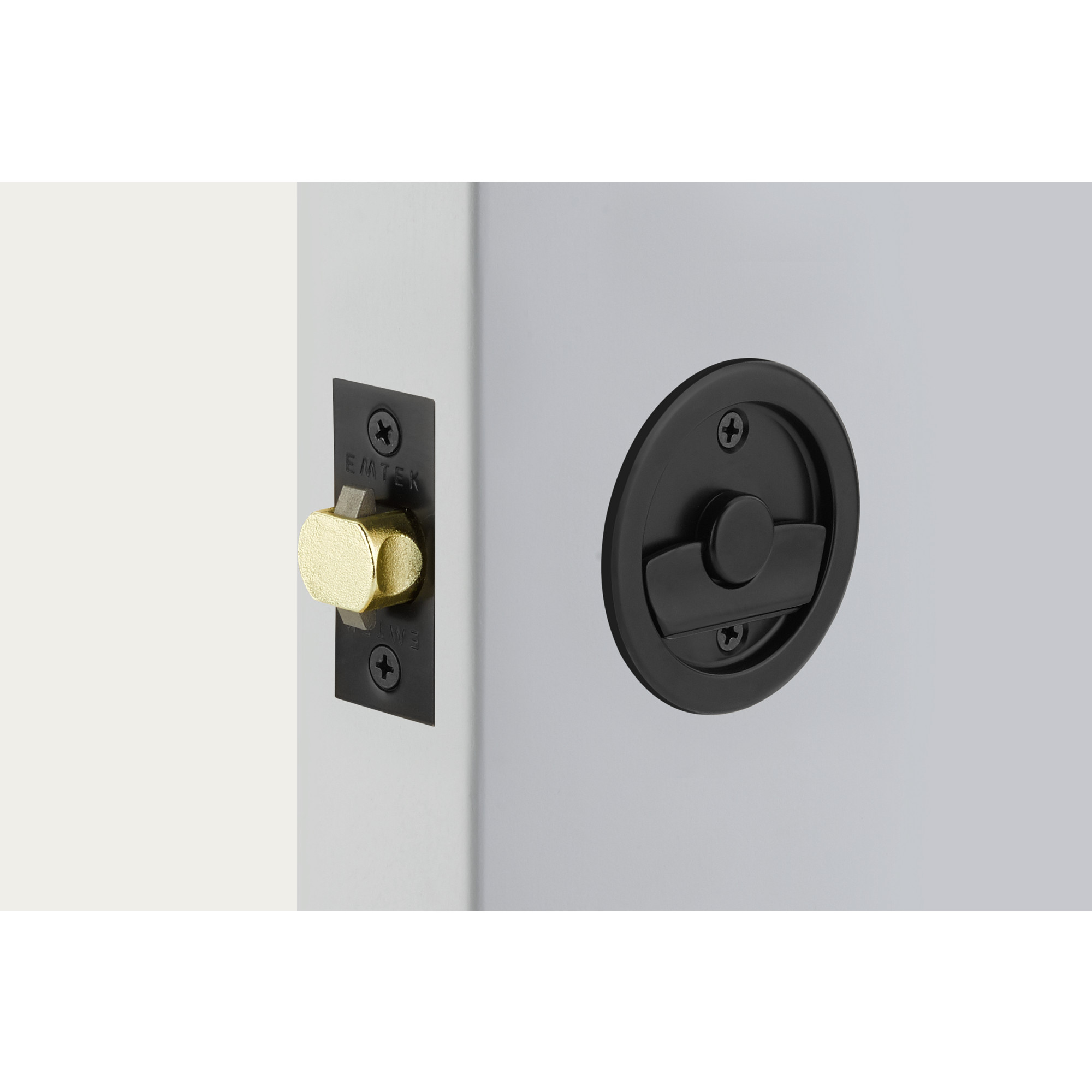 Round Tubular - Round Tubular Pocket Door Privacy