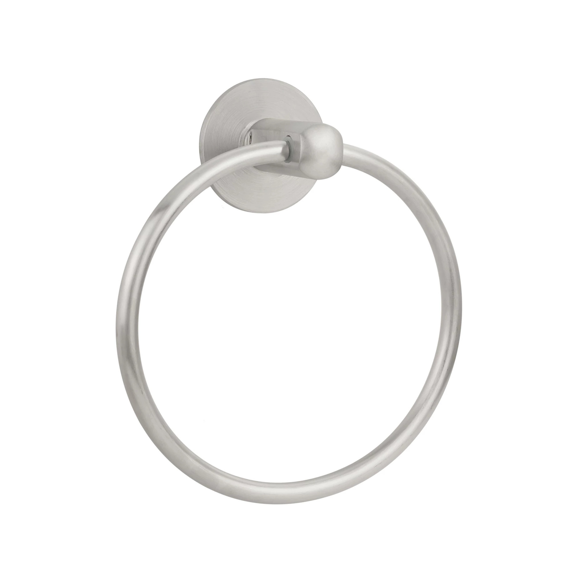 Stainless Steel Towel Ring, Disk Rosette