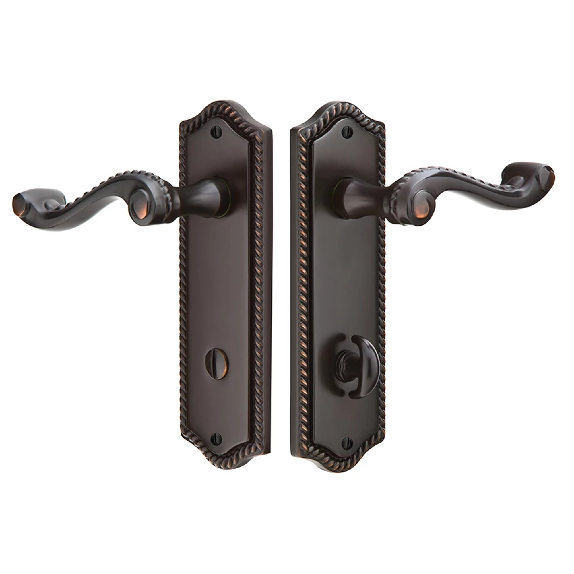Rope Style Thumbturn Privacy Non-keyed 3-3/8" C-to-C - Rope Privacy Thumbturn