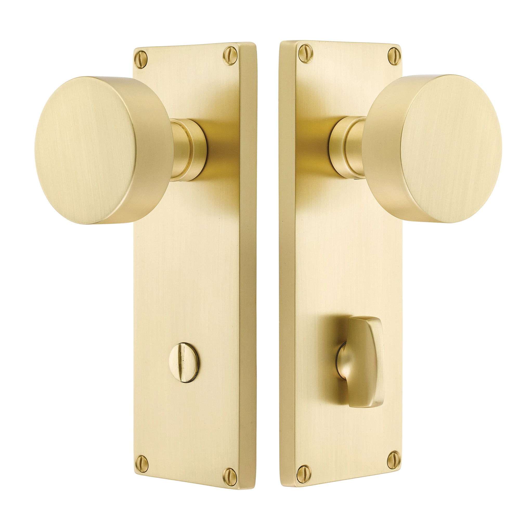 Modern Style Thumbturn Privacy Non-keyed 3-3/8" C-to-C - Modern Thumbturn Privacy
