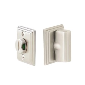 Wilshire Double Rosette with Indicator - Thumbturn Privacy Bolt with Color Indicator