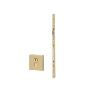 Mortise Deadbolt with Roller Catch - Keyed with Euro Profile Cylinder